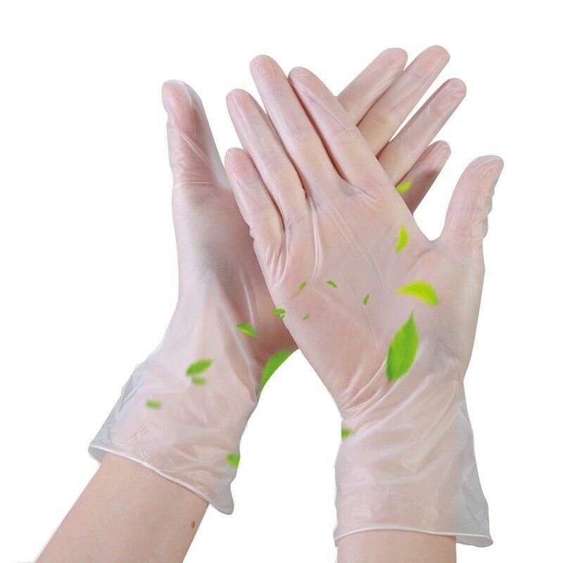 50PCS Disposable Gloves Food Grade Vinyl PVC Powder Free Protection Glove Beauty Salon