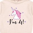 thumbnail image 3 of Inktastic 4th Birthday Cute Unicorn Toddler Hoodie, 3 of 4