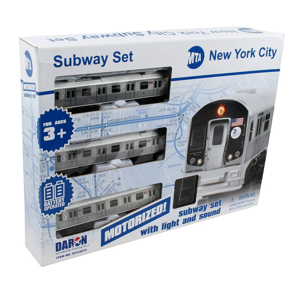 New York City MTA Subway Battery Operated Train Set with Track (3