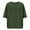 Army Green, variant on Womens Cotton Linen Crewneck Elbow-Length Rolled Sleeve T Shirt Button Loose Fit Blouses Summer Beach Tee Tops