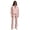 Pink_04, variant on Women's 2 Piece Outfits Half Zip Long Sleeve Stand Collar Sweatshirt and Wide Leg Pants Fall Oversized Tracksuit Sets Camel S