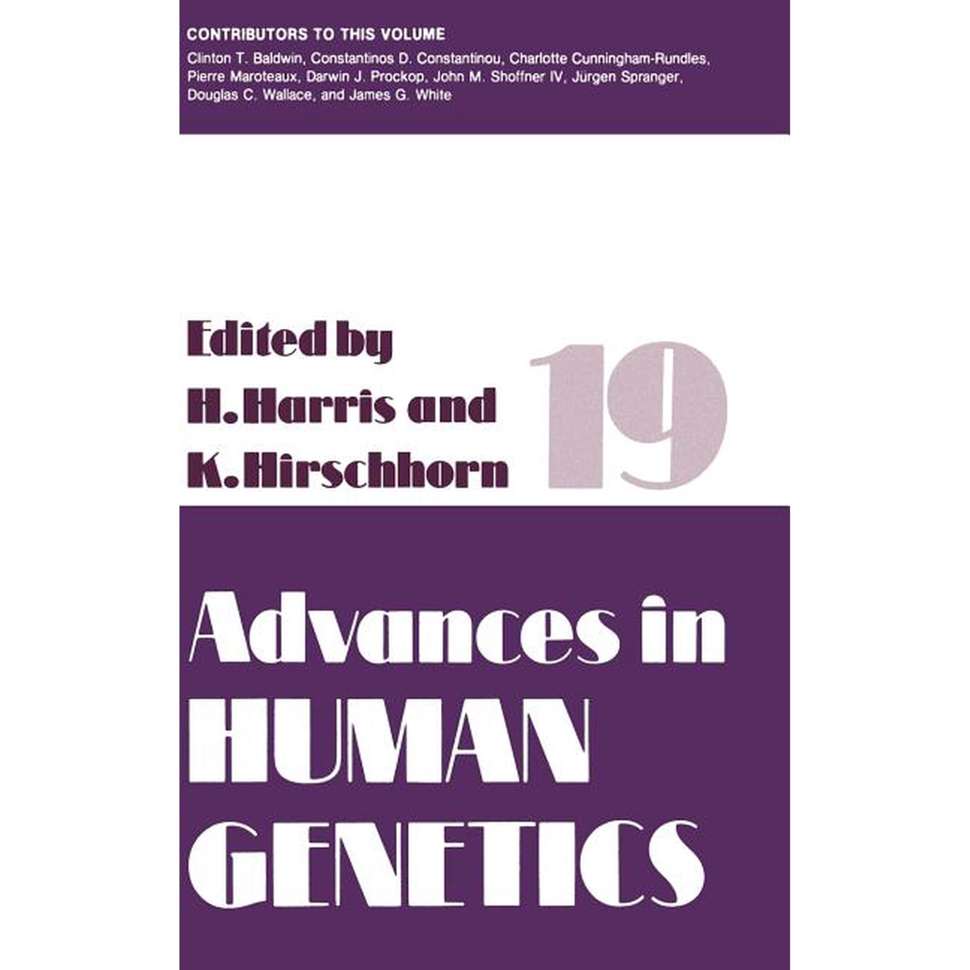 Advances in Human Genetics Advances in Human Genetics, Book 19, (Hardcover)
