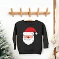 thumbnail image 2 of Santa Face Glitter - Toddler Graphic Sweatshirt, 2 of 12