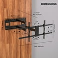 thumbnail image 2 of Pro-Mounts Full Motion Wall Mount for 32-80 Inch TVs, Swivel & Tilt, 40 Inch Extension, Holds up to 110 lbs, 2 of 6