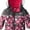 Gray, variant on Girls Jacket Floral Lined Winter Hooded Jacket Kids Coat, Gray, Size: 4T