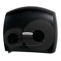 Kimberly-Clark Professional Jumbo Roll Toilet Paper Dispenser 09507, with Stub Roll, Black, 16.0" x 13.88" x 5.75" Qty 1
