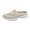 Beige, variant on Womens Mens Slip on Slide Shoes Breathable Mesh Walking Mules Memory Foam Slippers Closed Toe Slingback Sneakers Beige Size 6