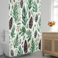 thumbnail image 3 of Christmas Tree Pattern Shower Curtain for Bathroom Shower Curtain Set with 12 Hooks Waterproof Fabric Bath Curtain for Bathtub Restroom Decor, 72 X 72 in, 3 of 6