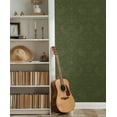 thumbnail image 4 of Seabrook Designs Moss Green Tonal Bird Garden Prepasted Wallpaper - 20.9 in. W. x 33 ft. L. Roll, 4 of 6