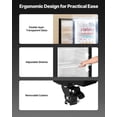 thumbnail image 6 of VEVOR Commercial Merchandiser Refrigerator, 11.47 CU.FT Glass Door Display Refrigerator, Upright Beverage Refrigerator Cooler Merchandiser with 4 Adjustable Shelves, Casters, Soft LED Light, Black, 6 of 9
