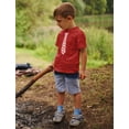 thumbnail image 3 of Tstars Boys Unisex Red Hearts Tie Valentine's Day Kids T Shirt, 3 of 6