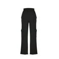 thumbnail image 5 of ZZwxWA Cargo Pants Women High Waisted Drawstring Stretchy Bootcut Yoga Pants with Pockets Wide Leg Flare Legging Lightweight Sweatpant Solid Color, 5 of 7