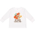 thumbnail image 3 of Inktastic Meme Loves Me Gift Fox Boys or Girls Long Sleeve Toddler T-Shirt, 3 of 5