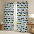 thumbnail image 2 of Castle Fairy Cartoon Train Black Out Curtains,Transportation Theme Curtains Pack of 2 (42x63 Each),Railway Railroad Bedroom Curtains,Lightweight Cute Room Decor, 2 of 6