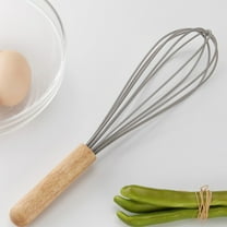 4pcs Wooden Handle Egg Cream Whisk Mixer Kitchen Gadget