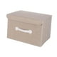 thumbnail image 1 of Contenedores de almacenamiento apilables Caja de almacenamiento Organizadores de armario de gran capacidad Tela Caqui 38cm, 1 of 9