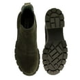 thumbnail image 5 of Steve Madden Howler Block Heel Platform Ankle Boots Olive Suede (6, Olive Suede), 5 of 6