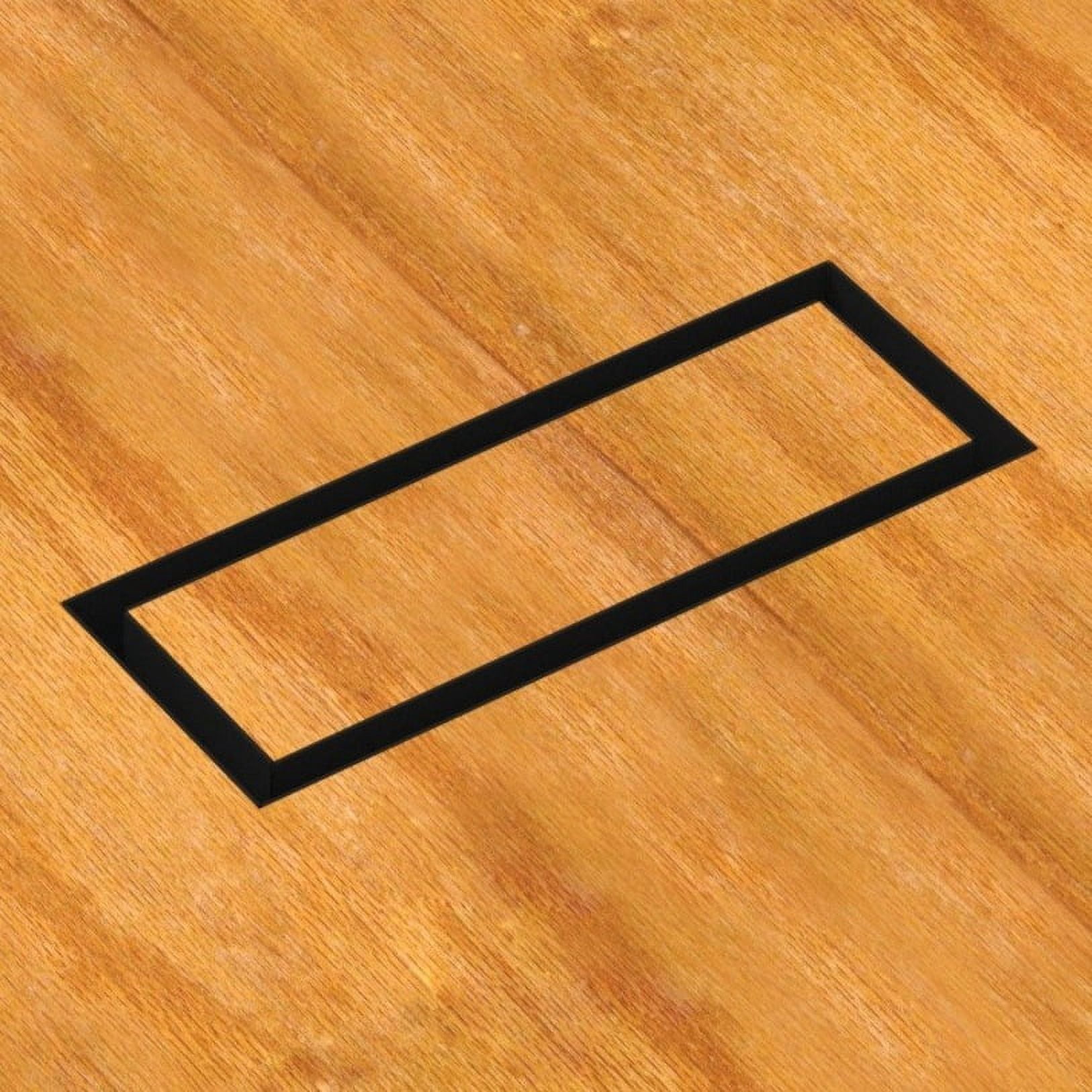 4x10-Undermount, Floor-Matching Heavy-Duty Metal Vent Cover, Floor Register, Black, Made in Canada