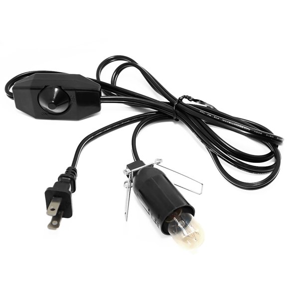 Betus Salt Lamp Cord with Dimmer Control, Betus [Original Replacement] Power Cord with Dim Switch & Clip for All Himalayan Crystal Salt Lamps - UL Listed 6 Feet Long 110V US Standard