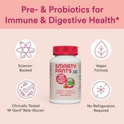 SmartyPants Kids Probiotic Gummies Strawberry Creme Vitamin, 60 Ct (2-Pack)