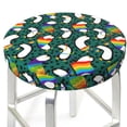 thumbnail image 3 of Bingfone Lgbt Penguin Padded Round Bar Stool Cover Cushion with Elastic Fabric Round Chair Seat - Lgbt Penguin, 3 of 7