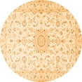 thumbnail image 1 of Ahgly Company Indoor Round Medallion Orange Traditional Area Rugs, 6' Round, 1 of 1