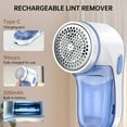 thumbnail image 5 of Sentryse Fabric Shaver, Lint Remover Rechargeable, Electric Portable Sweater Defuzzer with 2 Spare Blades, Blue, 5 of 10