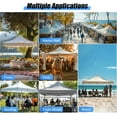 thumbnail image 6 of 10x10 Canopy Sidewalls with Silver Coating UPF50+ Waterproof Sunwall for Outdoor   Canopies, 6 of 6