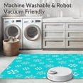 thumbnail image 5 of ODIKA 3'x5' Machine Washable Non-Slip Area Rug, Joyful Symphony Half Round Entryway Adornment High Traffic Rug, Blue, 605476, 5 of 5