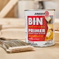 thumbnail image 3 of Rust-Oleum Zinsser B-I-N Interior & Spot Exterior Primer, Sealer, & Stain Killer Base, White, 1 Quart, 3 of 5