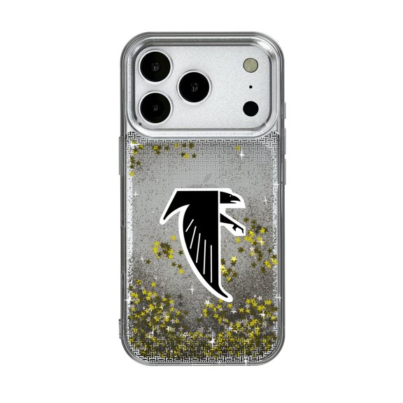 Atlanta Falcons Linen Logo iPhone Glitter Case