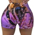 thumbnail image 2 of Fuzoiu Closeup Honeybee on Flower Print Women's Workout Shorts,Workout Biker Shorts Women,Exercise Fitness Shorts,Scrunch Short, Athletic Shorts for Gym Yoga Running Sport Active-X-Large, 2 of 8
