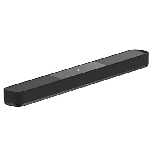 Sennheiser AMBEO Soundbar Plus para TV y música con sonido envolvente 3D inmersivo, configuración de altavoces virtuales 7.1.4, subwoofers duales incorporados, conectividad de transmisión avanzada, mo