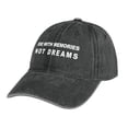 thumbnail image 7 of Die With Memories, Not Dreams Charcoal Hat Adjustable Funny Fashion Unisex Baseball Cap for Men Women, 7 of 7