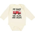 thumbnail image 3 of Inktastic Firefighter Daddy Plays with Trucks Boys or Girls Long Sleeve Baby Bodysuit, 3 of 5