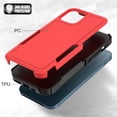 thumbnail image 5 of for iPhone 12 / iPhone 12 PRO Case: Dual Layer Protective Heavy Duty Cell Phone Case Shockproof Rugged Bumper Tough with Screen Protector - Military Grade Drop Tested for iPhone 12/12 PRO, Red, 5 of 16