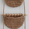 thumbnail image 3 of Oenbopo Hanging Fruit Basket, Handmade 3 Tier Woven Jute Wall Basket for Organizing,Hanging Produce Basket Fruit Vegetable Storage for Kitchen, Bedroom, 3 of 6
