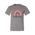 thumbnail image 3 of Waymaker Rainbow Inspirational/Christian Men's Graphic T-Shirt, Heather Grey, Small, 3 of 5