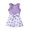 Purple, variant on GYRATEDREAM Toddler Baby Girls Dress Outfits Kids Ruffle Sleeveless Pit Strip Tank Top Love Print Elastic Drawstring Shorts 2 Piece Set for 2-9 Years