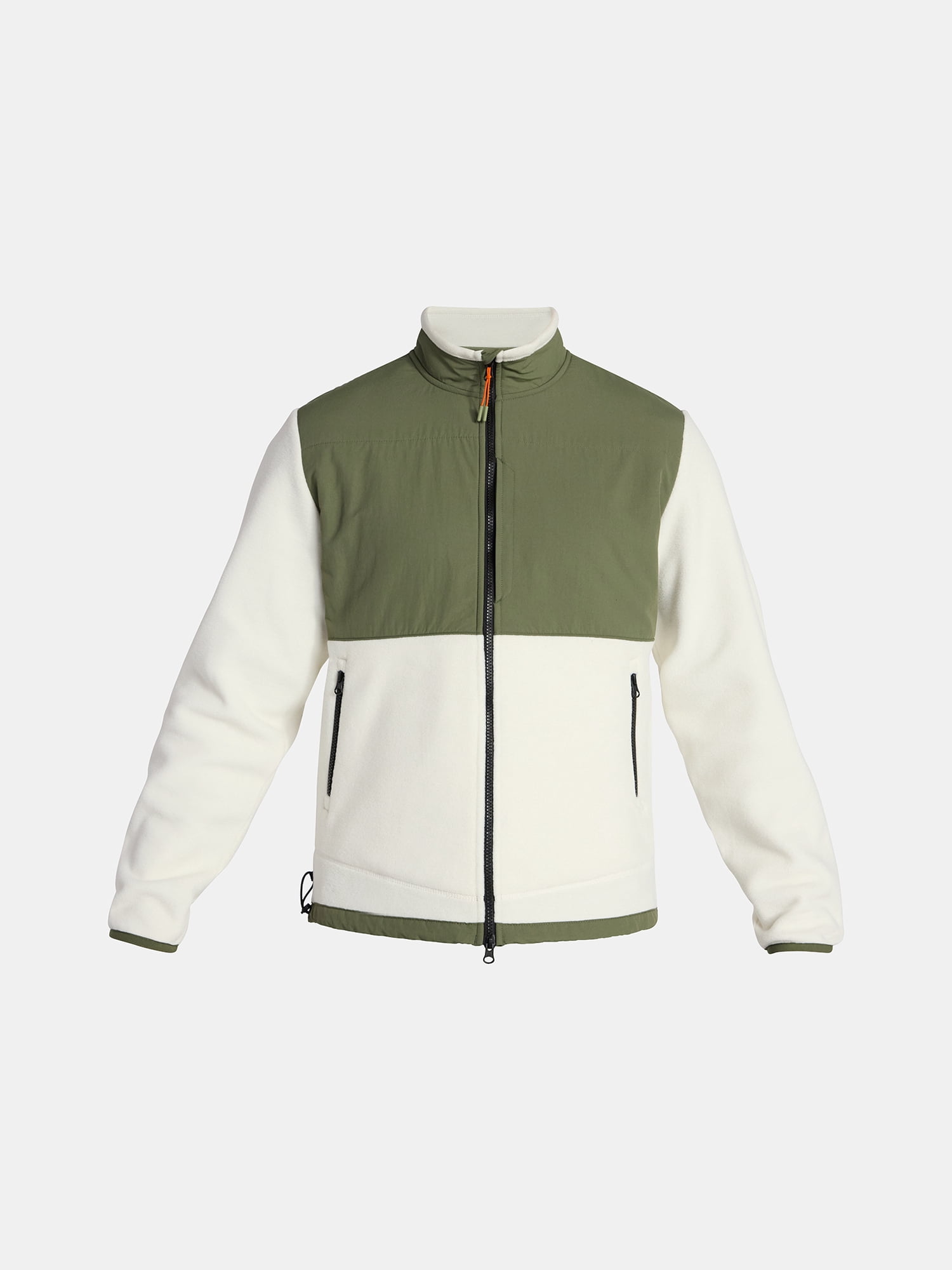 Ozark Trail Men's and Big Men's Mix Media Fleece Jacket, Sizes S-3XL