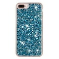 thumbnail image 5 of for iPhone 7 Plus/8 Plus Glitter Case, Cute Bling Sparkle Shiny Slim Soft Silicone Reflective Clear TPU Bumper Women Girls Shockproof Protective Phone Case for iPhone 7 Plus/8 Plus, Blue, 5 of 6