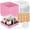 Pink, variant on Pink 7x7x4 Inch Cake Boxes with  Lids, 25 Pack Disposable Dessert Boxes for Cakes, Cupcakes, Cookies, Pie - Dog Toys Included