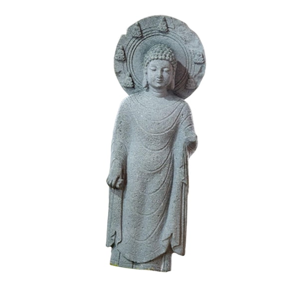 Escultura de Buda meditando en pecera, adorno de paisajismo de fina mano de obra, amplia C