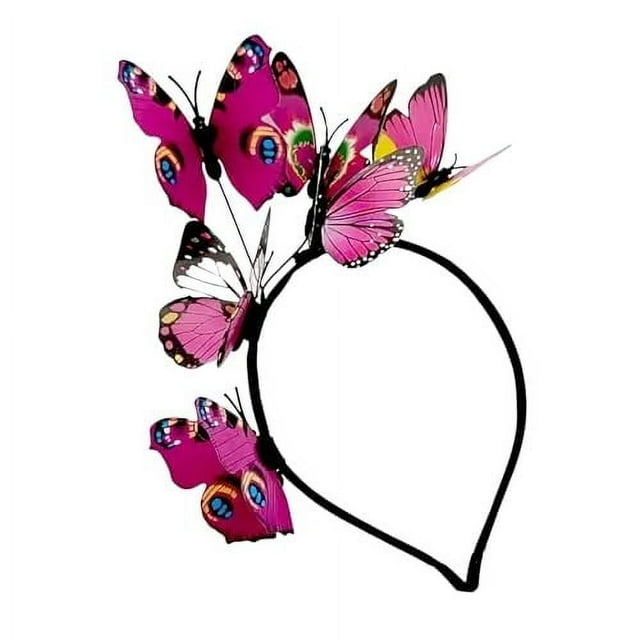 Xihbxyly Diadema de Mariposas, Elegante Tocado para El Cabello, Diseño Suave y Cómodo, Exquisito Estampado Floral, Ideal para Fiestas, Cosplay y Bodas. Un Accesorio de Moda para Mujeres y Niñas.