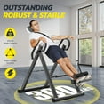 thumbnail image 3 of Heavy Duty Inversion Table, 300lb Capacity Back Therapy Reflexology Heavy Duty Foldable Steel Back Stretcher Machine Dprodo Table ,Black, 3 of 11