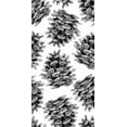 thumbnail image 2 of Baliko, Linda 11x18 Black Ornate Wood Framed with Double Matting Museum Art Print Titled - Pinecone Pattern BandW, 2 of 4