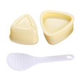 thumbnail image 1 of Molde triangular para hacer bolas de arroz, caja bento portátil multifuncional para almacenar alimentos en el hogar, molde triangular para hacer sushi Conjunto beige, 1 of 8