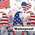 thumbnail image 4 of Happy 4th of July Independence Day Gnomes Shower Curtain, Presidents Day Memorial Day God Bless The USA Patriotic Bathroom Shower Curtain, Red and Blue Mesh Decor Shower Curtain Set,70X75IN, 4 of 5