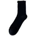 thumbnail image 5 of 6 Pairs Ladies Mid-Calf Stack Socks Ruffle Trim Autumn Casual Solid Color Socks, 5 of 5
