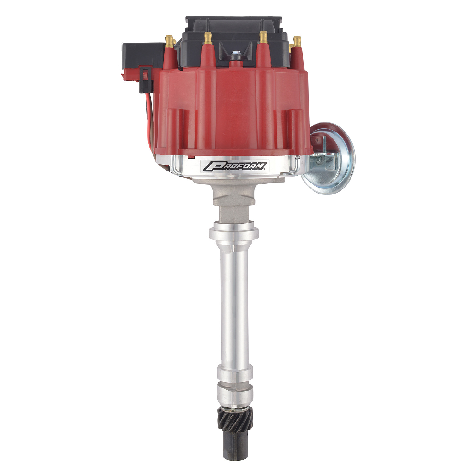 Proform 66941R HEI Electric Distributor with Coil Red Cap Polished Fits select: 1967-1982 CHEVROLET CAMARO, 1969-1982 CHEVROLET C10